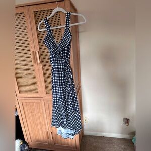 Gingham boutique midi dress